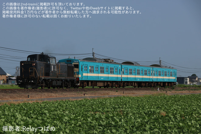 【JR九】103系E12編成(国鉄復刻色)  南福岡車両区竹下車両派出 車輪削正返却回送を不明で撮影した写真