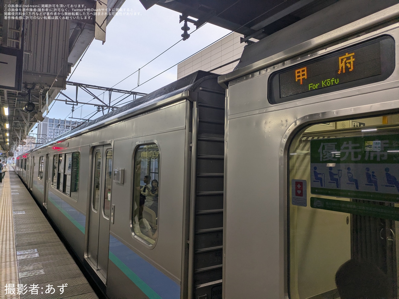 【JR東】E127系が「甲府行き」として長野→松本間で運転の拡大写真