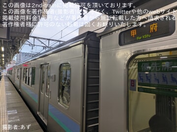 【JR東】E127系が「甲府行き」として長野→松本間で運転