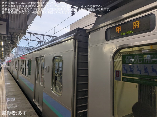 【JR東】E127系が「甲府行き」として長野→松本間で運転を不明で撮影した写真
