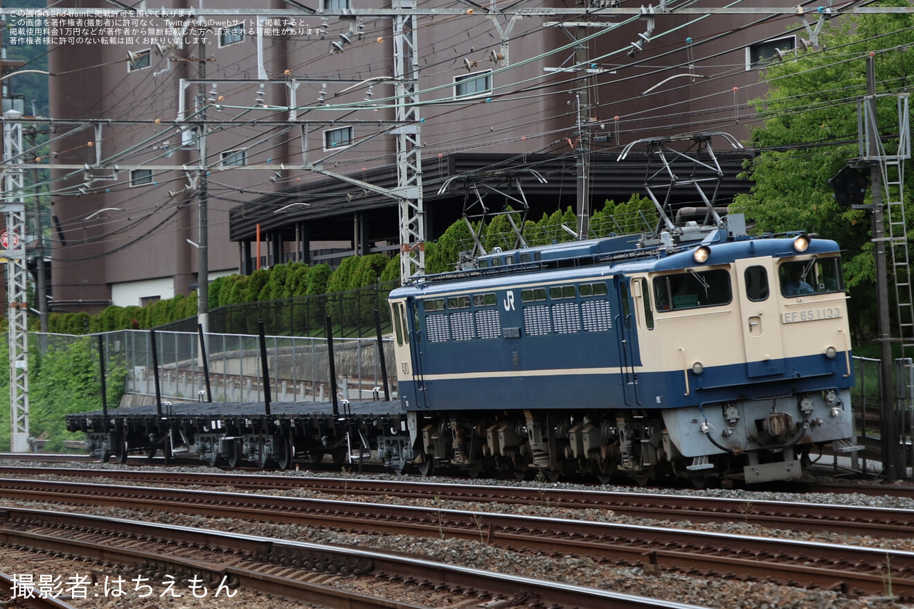 【JR西】チキ6162+チキ6175が吹田総合車両所本所を出場の拡大写真