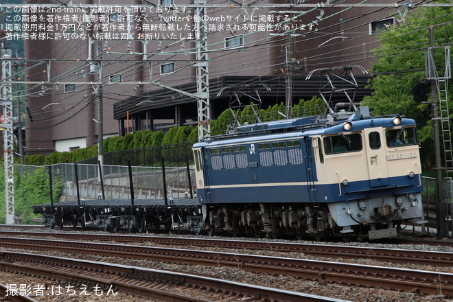 【JR西】チキ6162+チキ6175が吹田総合車両所本所を出場を島本～山崎間で撮影した写真