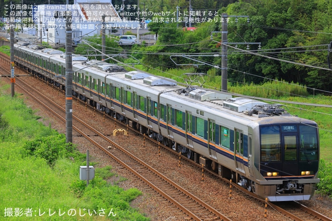 【JR西】321系D31編成 網干総合車両所本所出場試運転を不明で撮影した写真