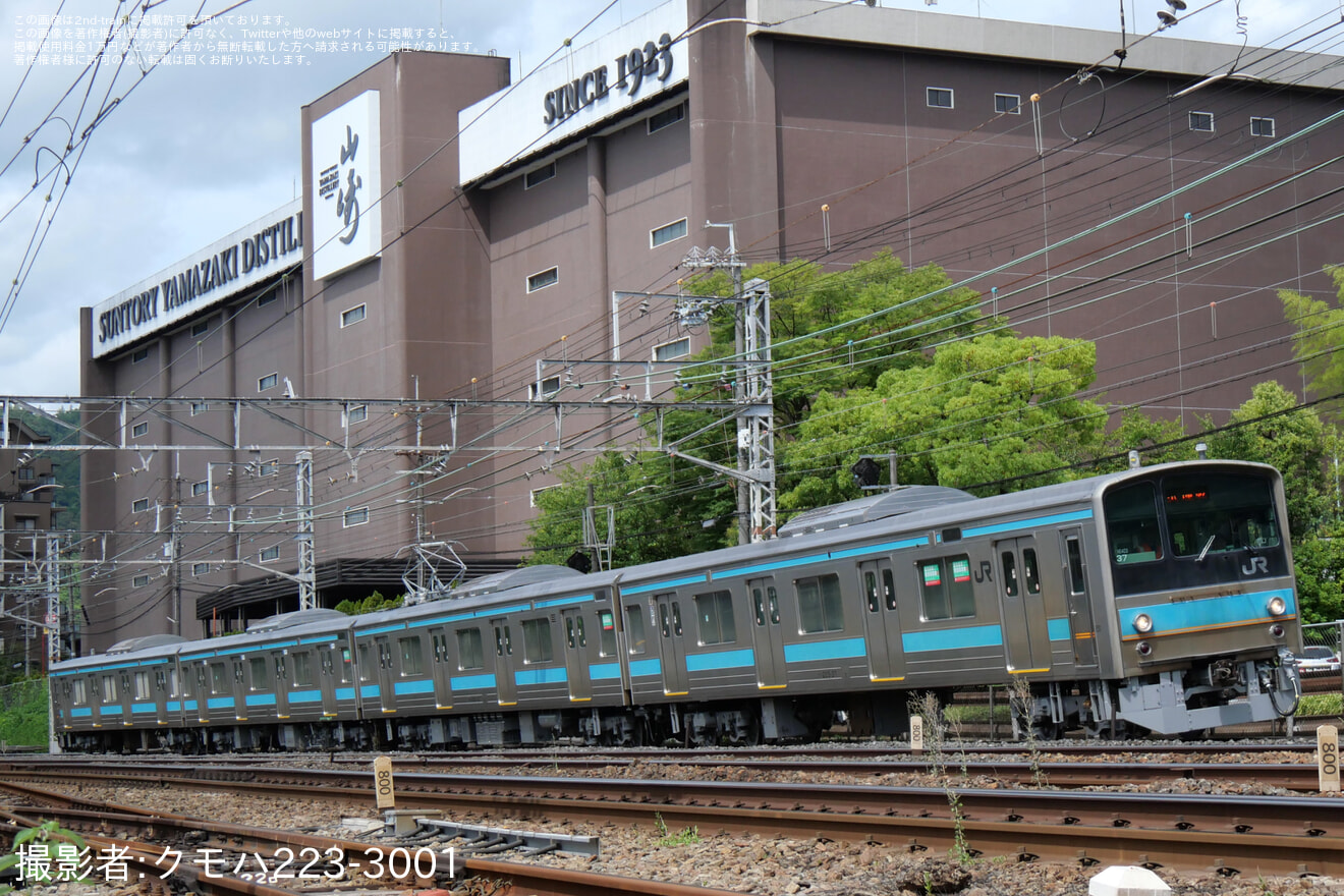 【JR西】205系NE403編成吹田総合車両所本所出場試運転(202608)の拡大写真