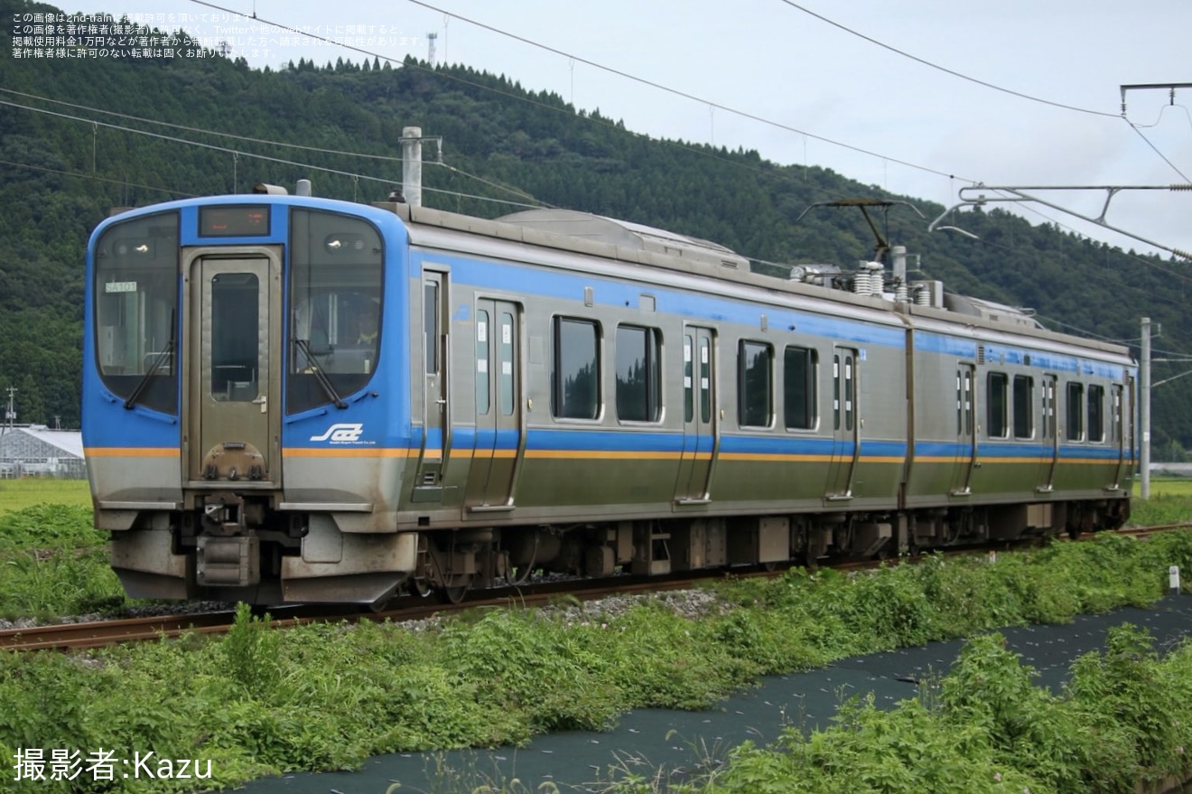 【SAT】SAT721系SA101編成が郡山総合車両ベースへ入場回送の拡大写真