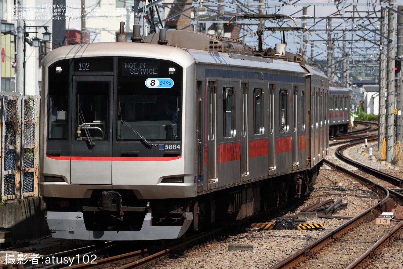 【東急】5080系5184Fが長津田車両工場へ入場回送の拡大写真