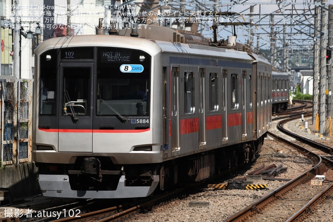 【東急】5080系5184Fが長津田車両工場へ入場回送を不明で撮影した写真
