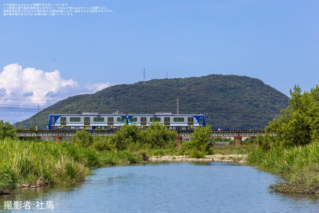 【ことでん】新型2000形2003編成が日中に本線試運転の拡大写真
