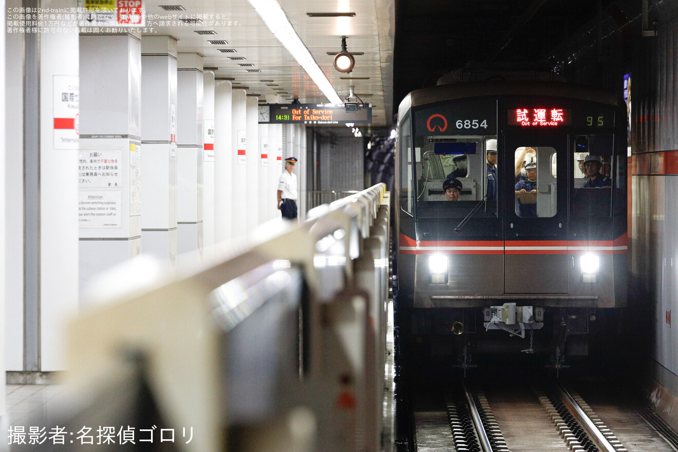 【名市交】6050形6154Hが日進工場出場試運転の拡大写真