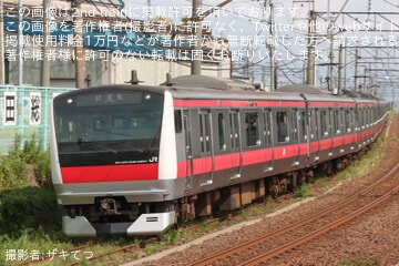 【JR東】E233系ケヨ503編成 秋田総合車両ベース構内試運転