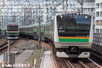 【JR東】E233系ヤマU628編成が東京総合車両ベースへ入場回送