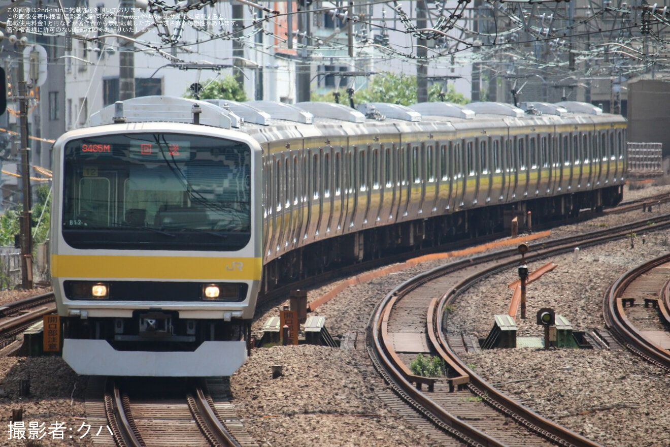 【JR東】E231系ミツB12編成 東京総合車両センター出場回送の拡大写真