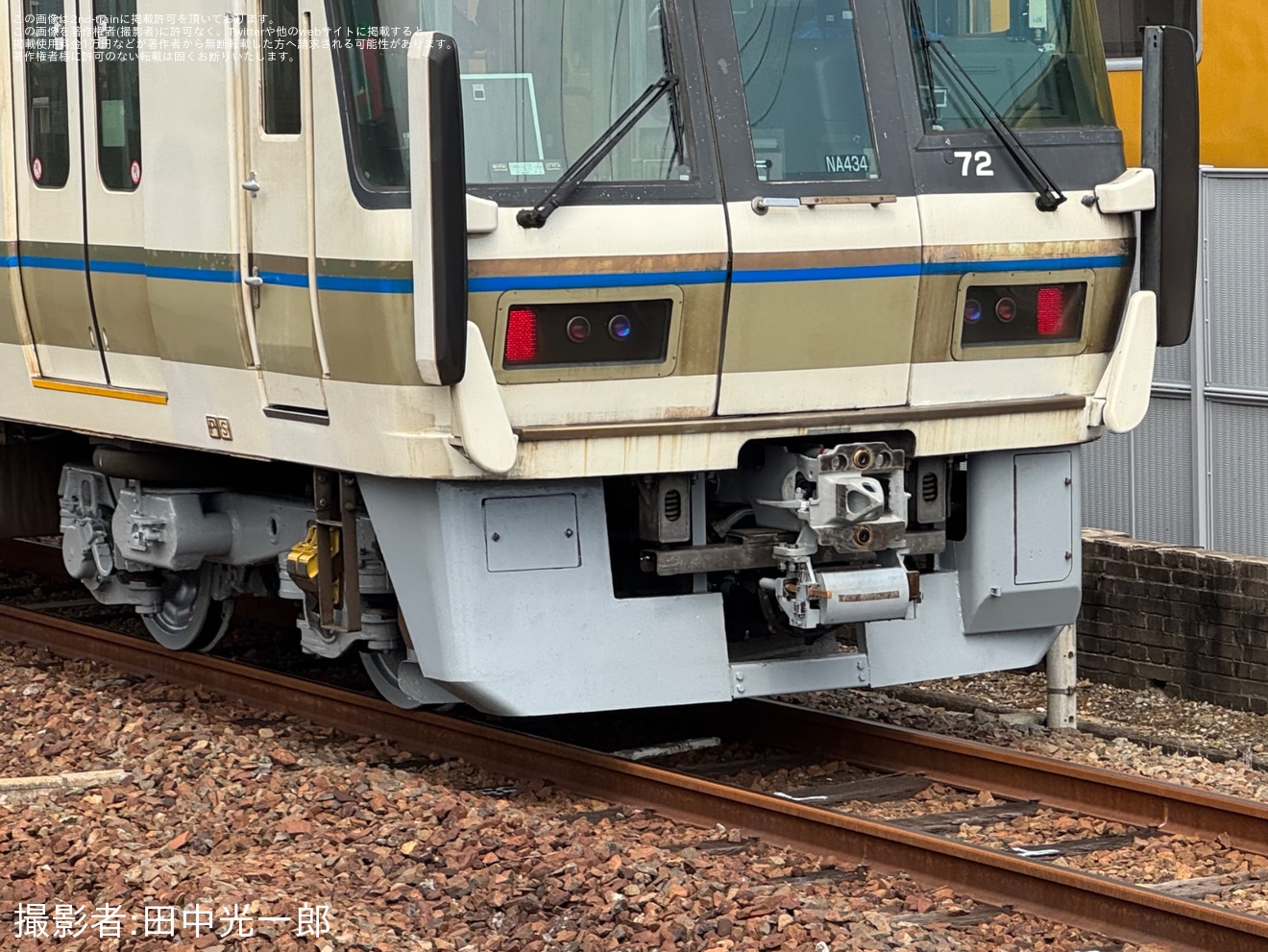 【JR西】221系NA434編成が下関総合車両所本所で要検明け構内試運転の拡大写真