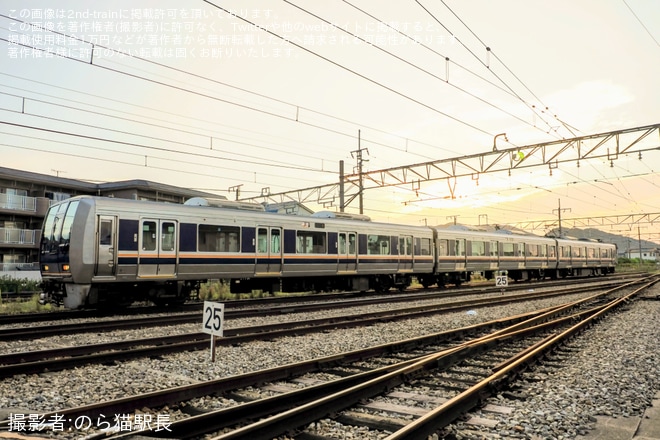 【JR西】207系S15編成が網干総合車両所本所へ入場回送を不明で撮影した写真