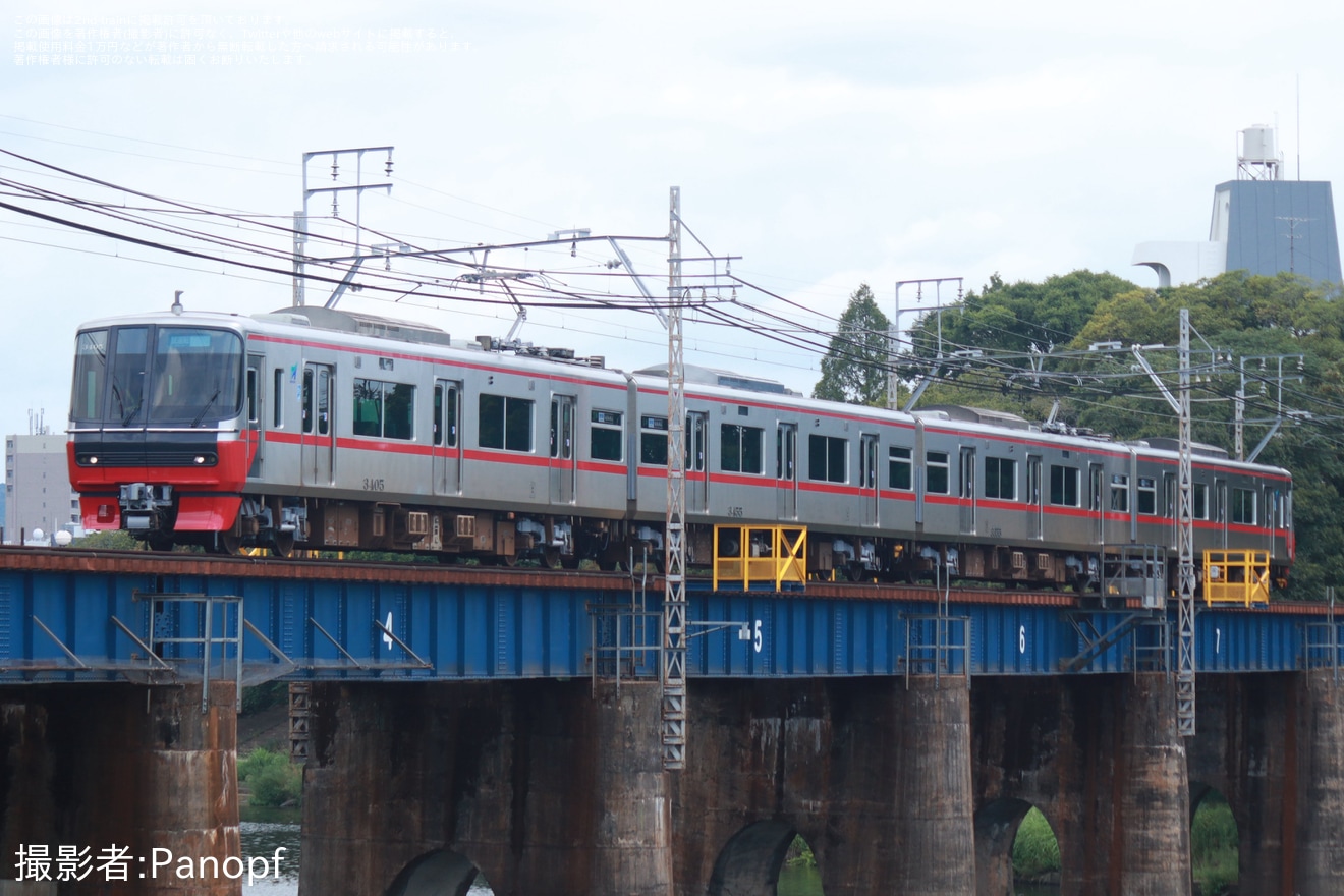 【名鉄】3300系3305F舞木検査場出場試運転の拡大写真
