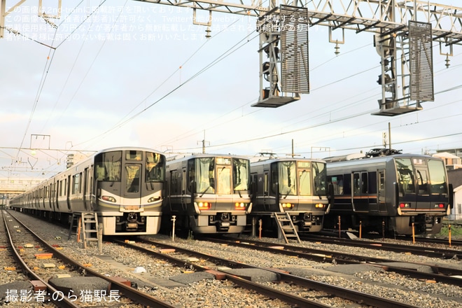 【JR西】207系S15編成が網干総合車両所本所へ入場回送を不明で撮影した写真