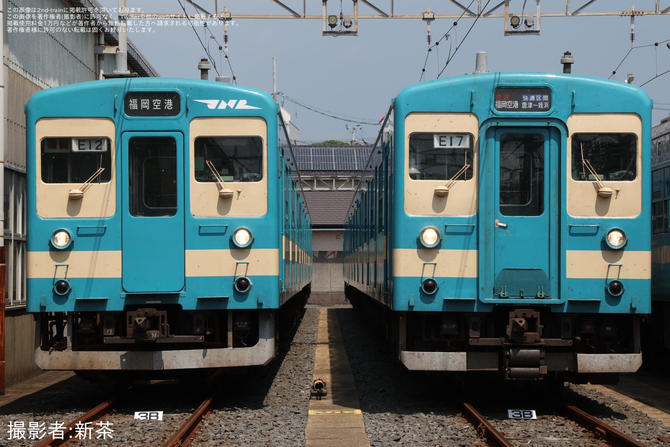 【JR九】唐津車両センターで103系・307系車両見学会開催の拡大写真