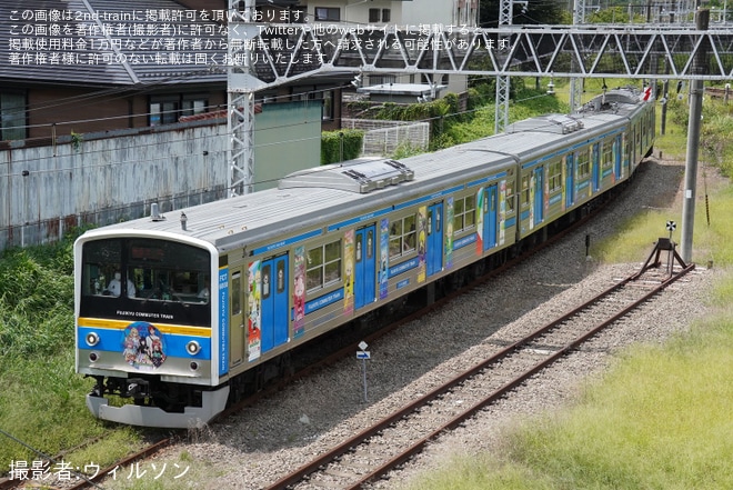 【富士山麓】6000系6002Fに「モンストハイランド」コラボHMを不明で撮影した写真