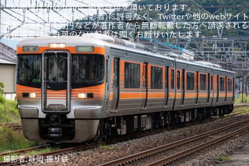 【JR海】「JR東海×岳南電車 鉄道大満喫ツアー」の団体臨時列車が313系8000番台S6編成で運転