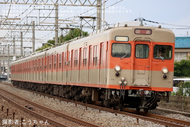 【東武】8000系8111Fが車輪転削を終え返却回送を不明で撮影した写真