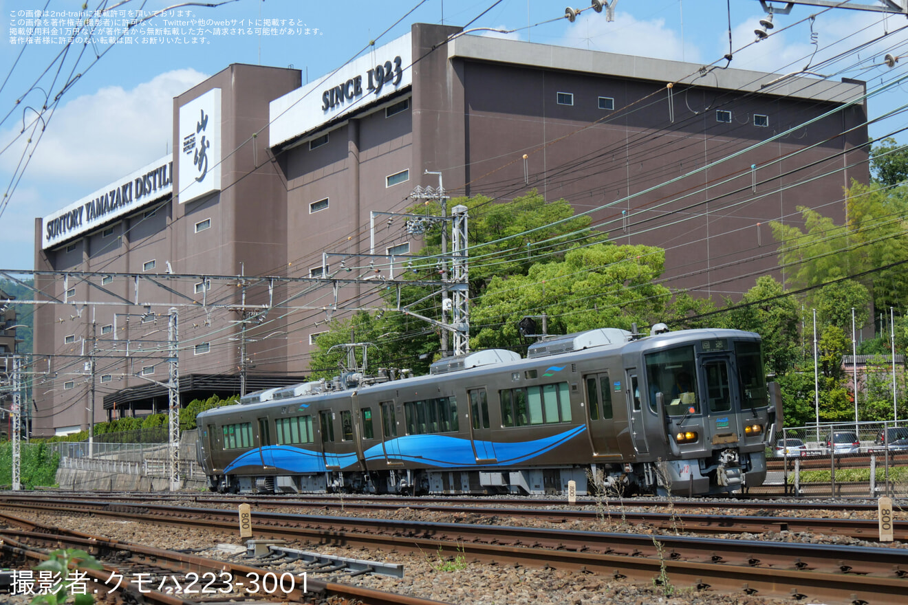 【あい鉄】521系AK12編成吹田総合車両所本所出場試運転の拡大写真