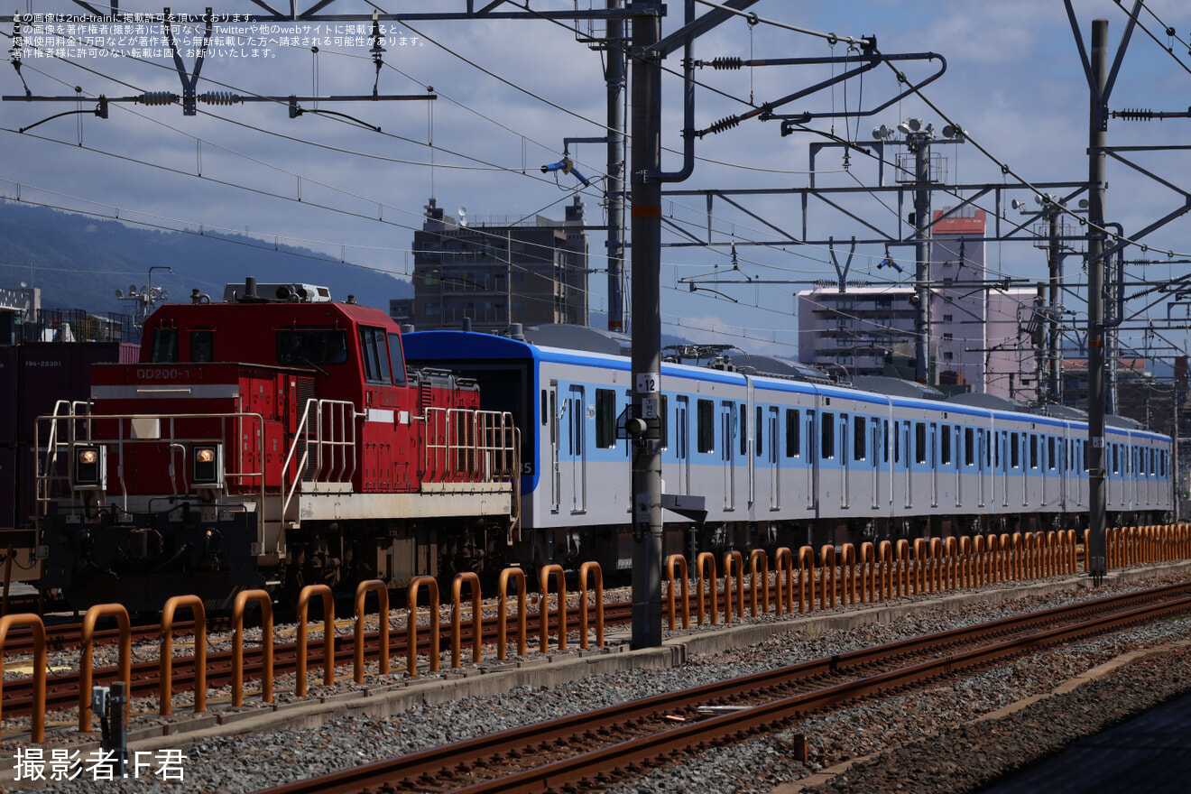【福市交】4000系4135Fが川崎車両を出場し甲種輸送を実施の拡大写真