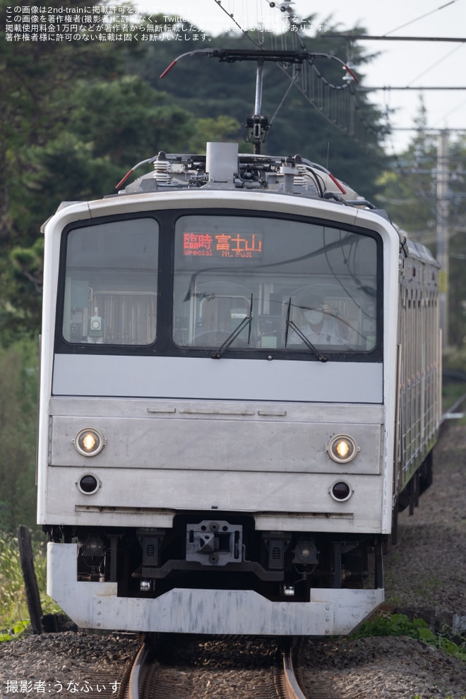 【富士山麓】6000系6501F「銀電」が吉田の火祭り臨に充当（1枚目）