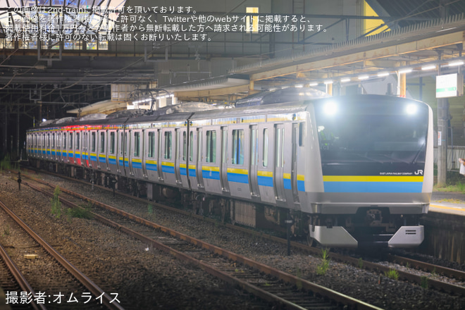 【JR東】E233系マリC3編成 成田線内性能確認試運転 - 酒々井駅にて撮影
