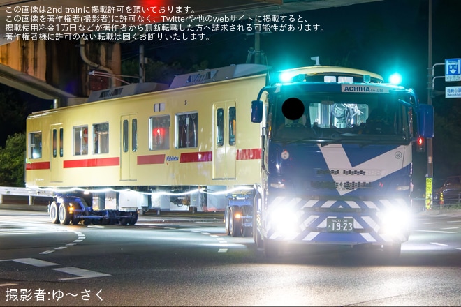【西鉄】7050形7158Fが貝塚線転属のため陸送（1枚目）