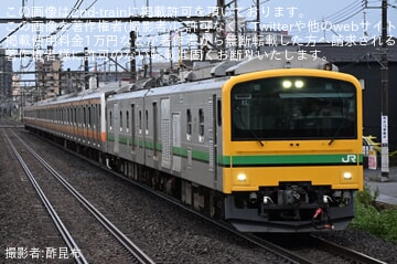 【JR東】E233系青662編成+P525編成が秋田総合車両センターへ配給