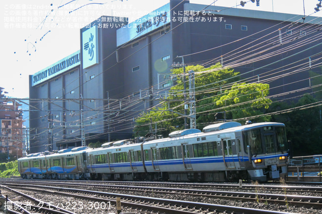 【あい鉄】521系AK12編成吹田総合車両所本所出場回送 - 島本～山崎間にて撮影