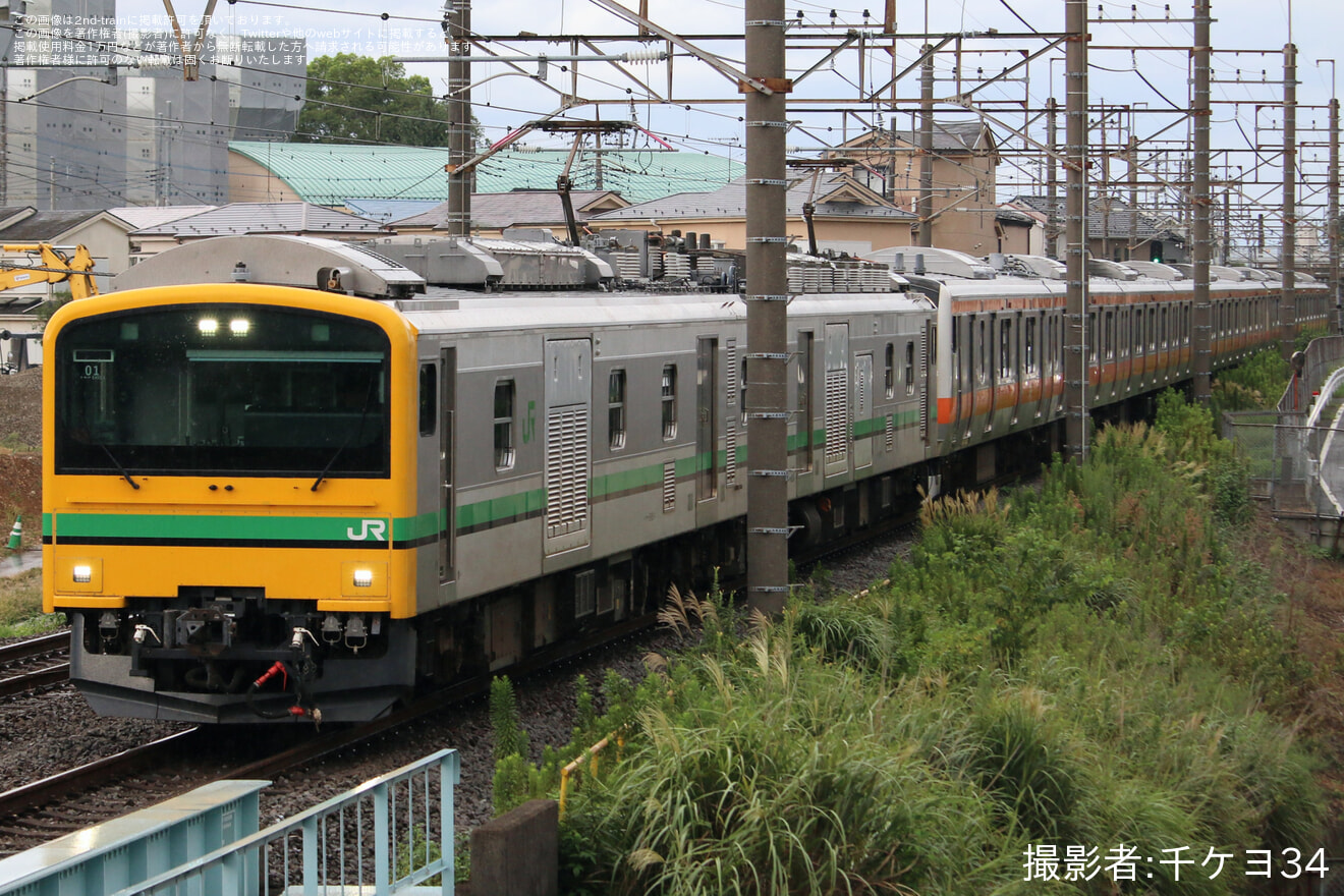 【JR東】E233系青662編成+P525編成が秋田総合車両センターへ配給の拡大写真