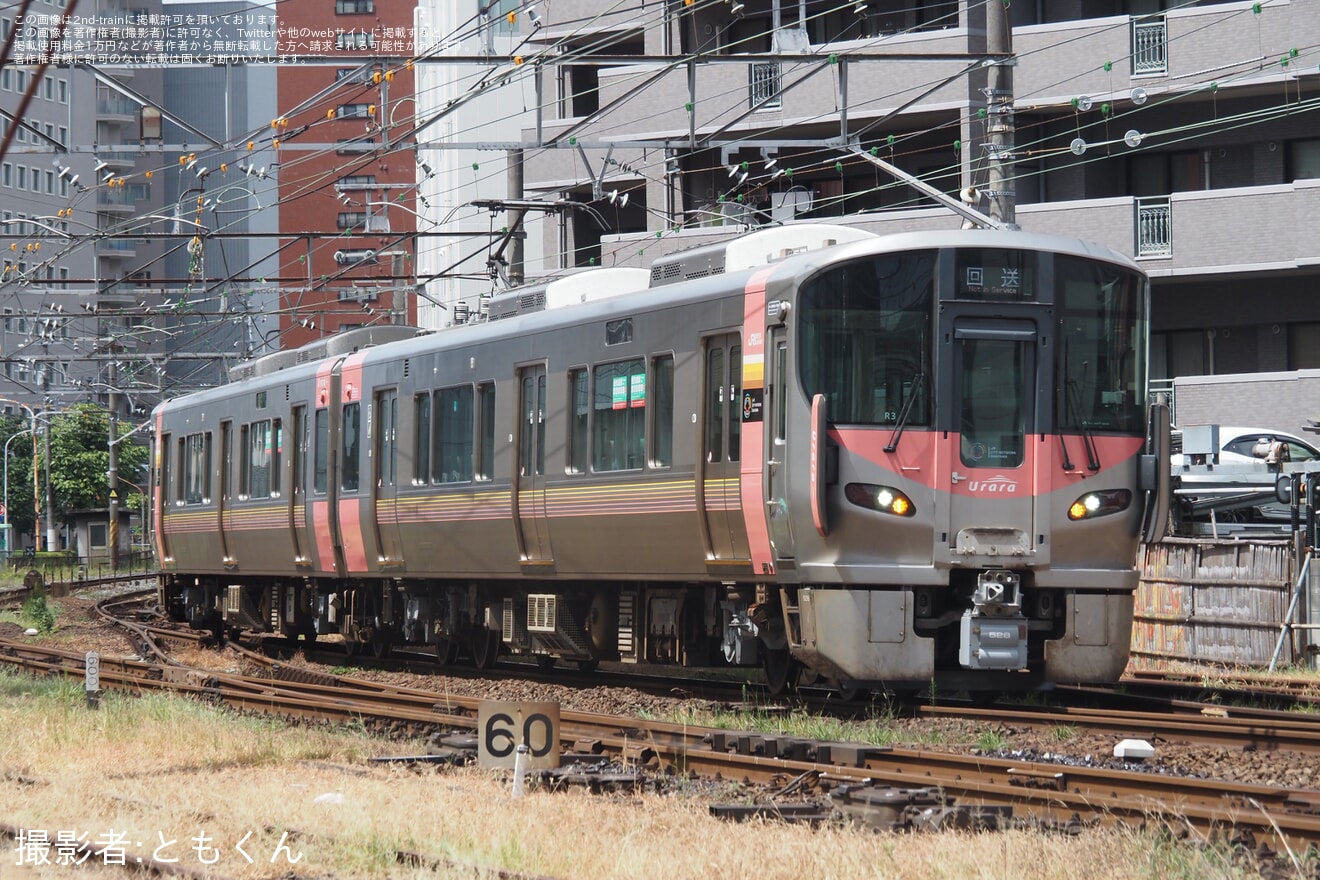【JR西】227系「Urara」R3編成が下関総合車両所本所を出場の拡大写真