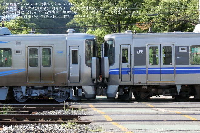 【あい鉄】521系AK12編成吹田総合車両所本所出場回送 - 島本～山崎間にて撮影