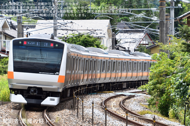 【JR東】E233系T25編成 長野総合車両ベース出場回送（3枚目）