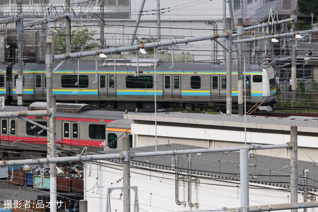 【JR東】E233系マリC9編成の組成が東京総合車両ベースで確認の拡大写真