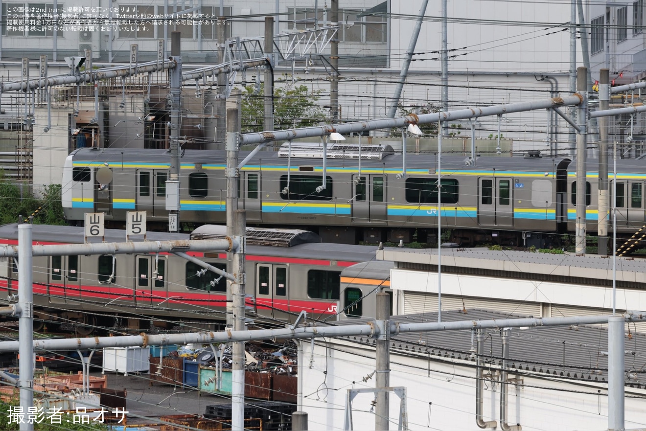 【JR東】E233系マリC9編成の組成が東京総合車両ベースで確認の拡大写真