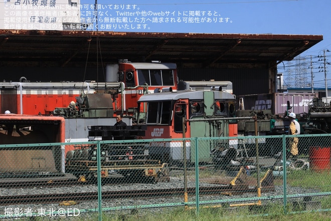 【JR貨】DE10-1120が仙台港駅で解体（3枚目）