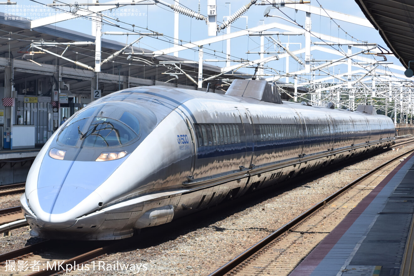 【JR西】ありがとう500系V4編成ラストラン 上り無待避運行! 博多～新大阪往復乗車を運転の拡大写真