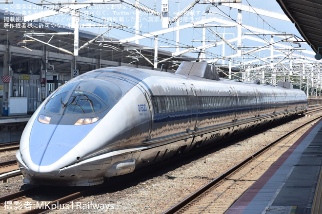 【JR西】ありがとう500系V4編成ラストラン 上り無待避運行! 博多～新大阪往復乗車を運転を新倉敷駅で撮影した写真