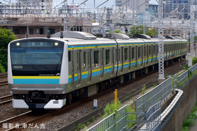 【JR東】E233系マリC9編成東京総合車両ベース出場回送 - 船橋～津田沼間にて撮影