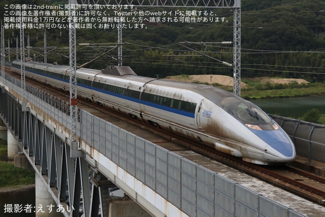 【JR西】「ラストラン」翌日の500系V4編成が定期運用入り（1枚目）