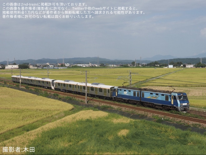 【東急】6020系6050番台6162F J-TREC新津出場甲種輸送を不明で撮影した写真