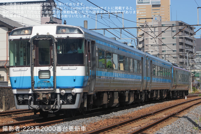 【JR四】2700系2764号車多度津工場出場回送 - 高松～香西間にて撮影
