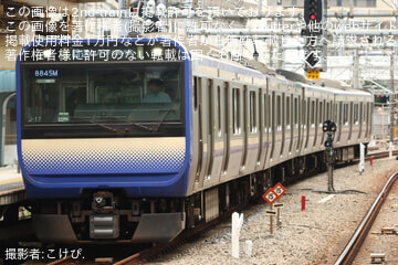 【JR東】E235系クラJ-17編成 東京総合車両ベース出場