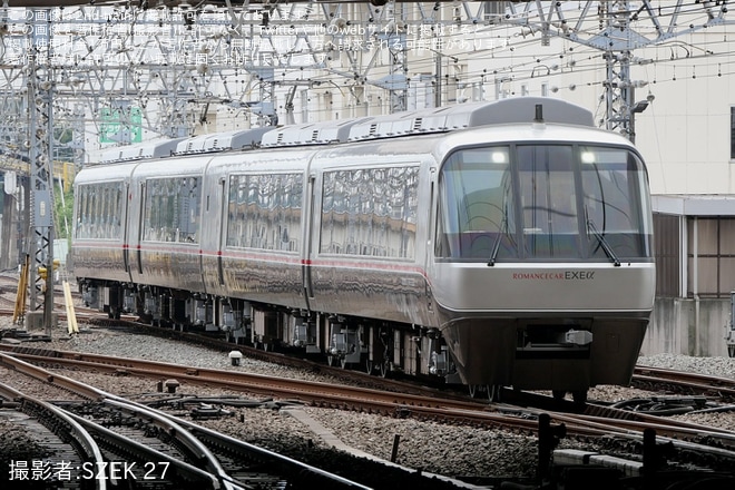【小田急】30000形30056Fが大野総合車両所出場試運転を不明で撮影した写真
