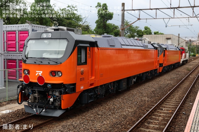 【台鉄】E500形E569+E570東芝府中事業所出場甲種輸送（2枚目）