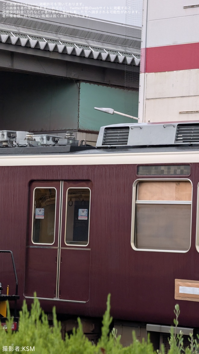 【阪急】8200系8201Fで陸送に向けた準備が開始 - 正雀車庫にて撮影
