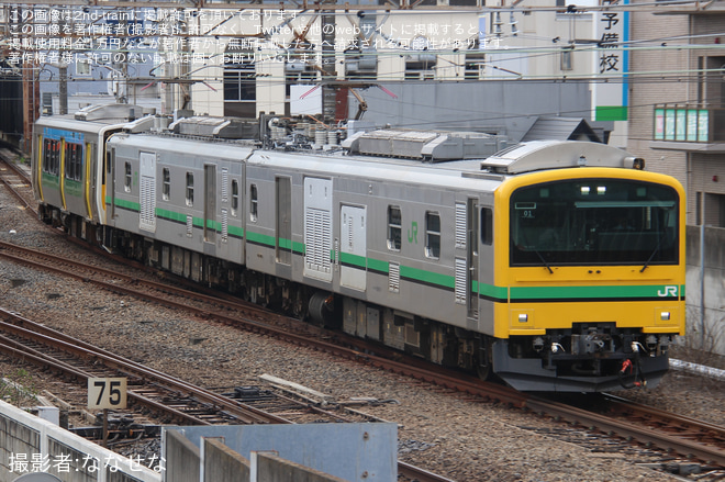 【JR東】キハE130-108 郡山総合車両ベース入場配給 - 西船橋～船橋法典間にて撮影