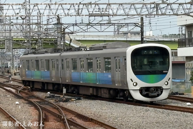 【西武】30000系32103F 武蔵丘車両検修場出場試運転 - 小手指駅にて撮影